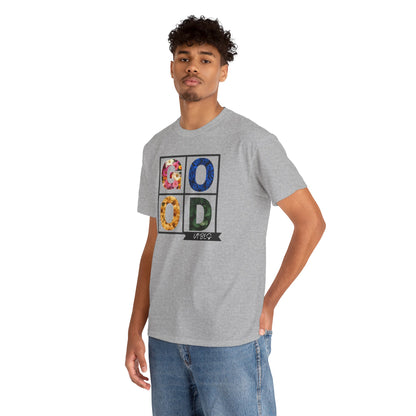Good Vibes Flower Grid T-Shirt