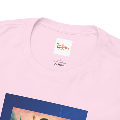 Dreamy Tee - Black Princess Unicorn Design