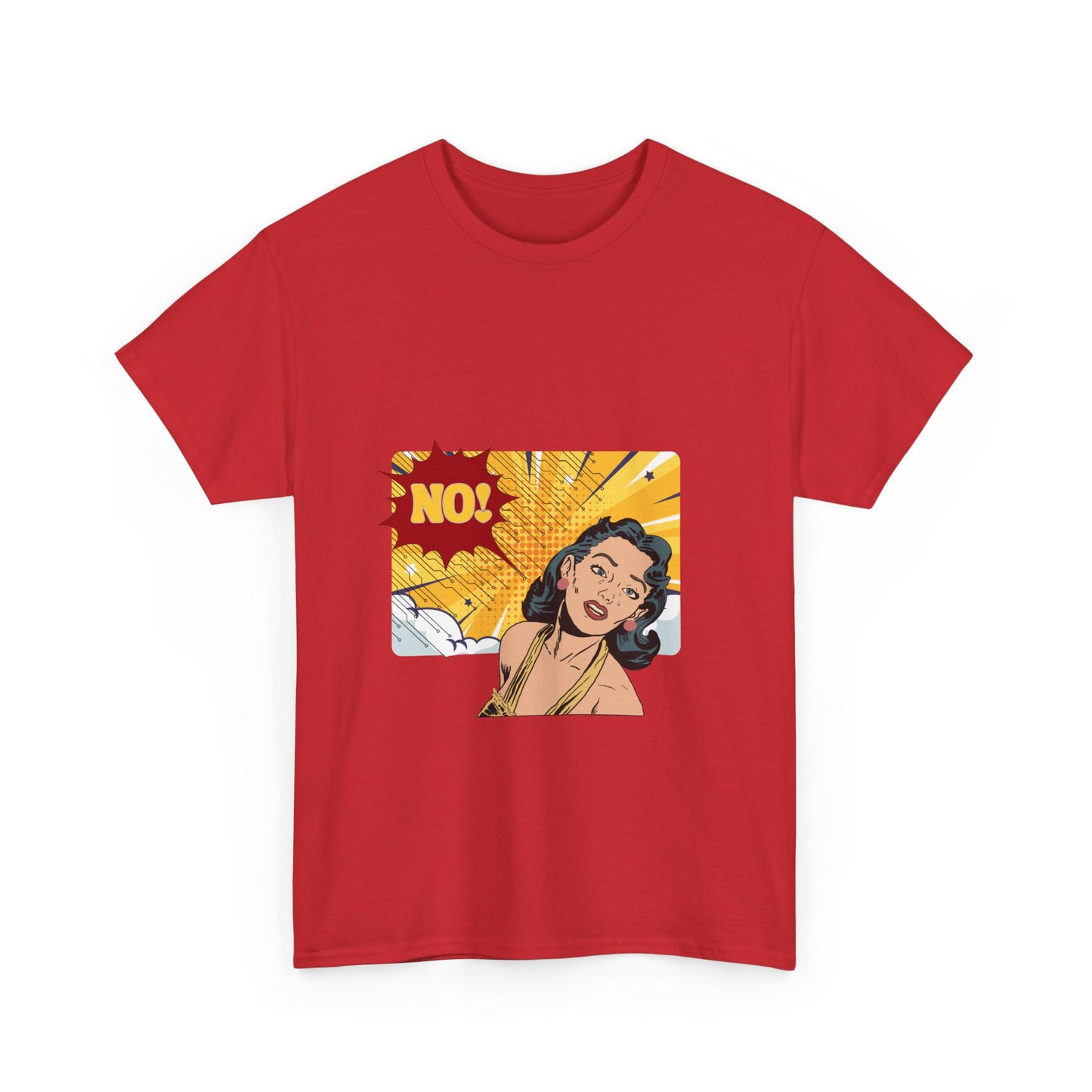 Comic Woman Saying No T-Shirt