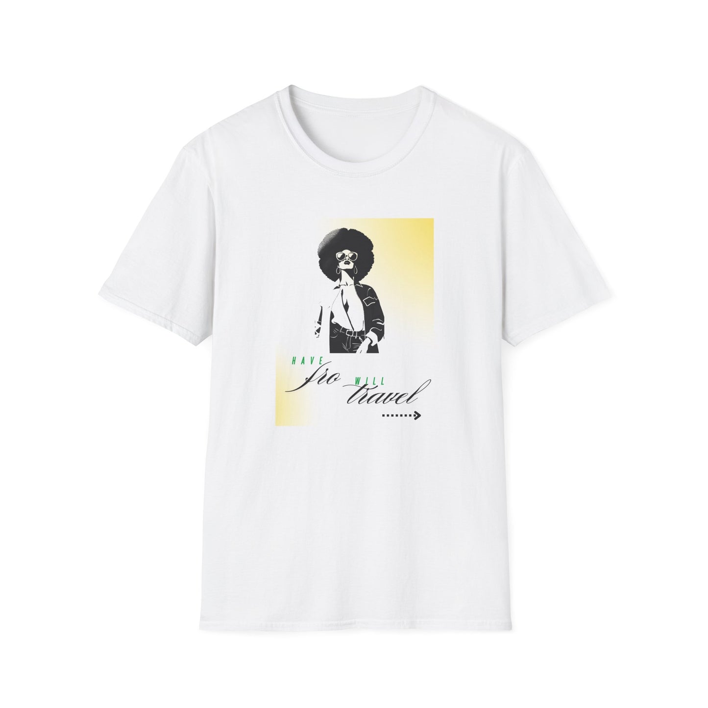 Have Fro, Will Travel Afro Graphic T-Shirt