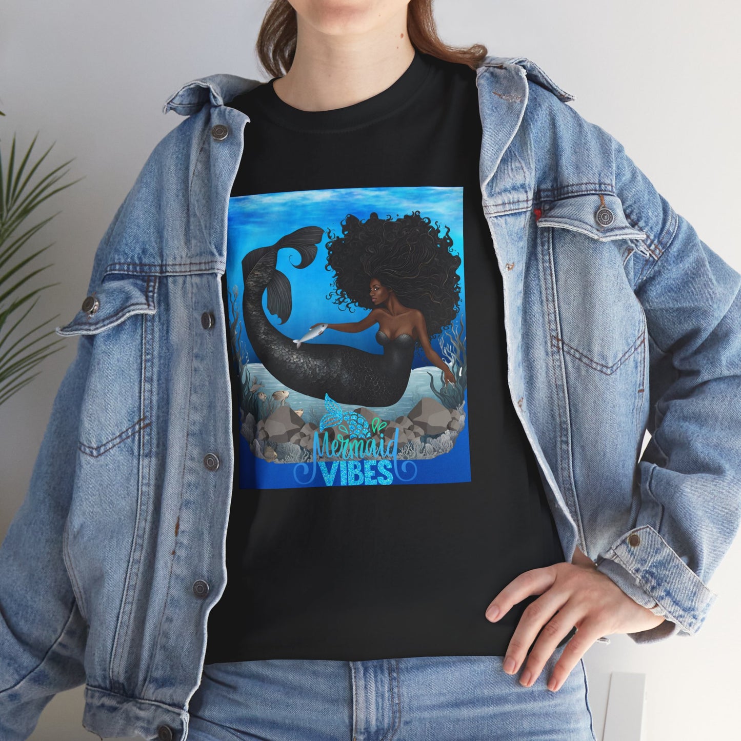Black Mermaid Vibes Tee