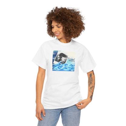 Mermaid Dreams Black Mermaid Graphic T-Shirt