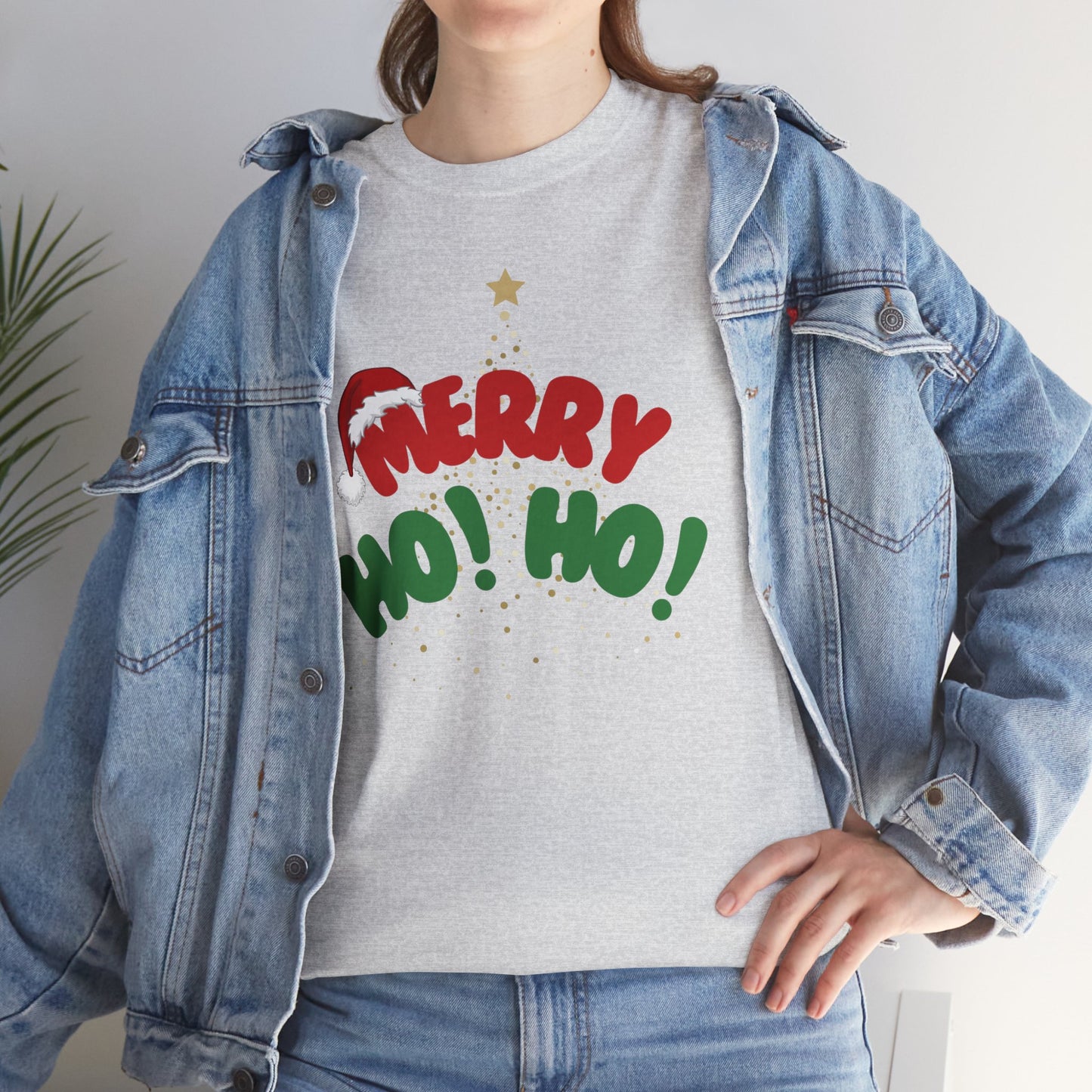 Christmas Tree Unisex Tee - Merry Ho Ho Holiday Theme