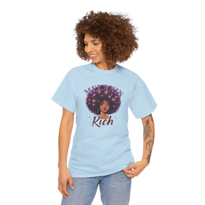 Melanin Rich Afro Floral T-Shirt