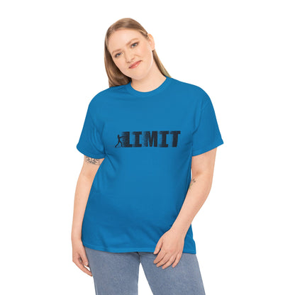 Limit Push Woman Silhouette T-Shirt — Inspirational Fitness Graphic Tee