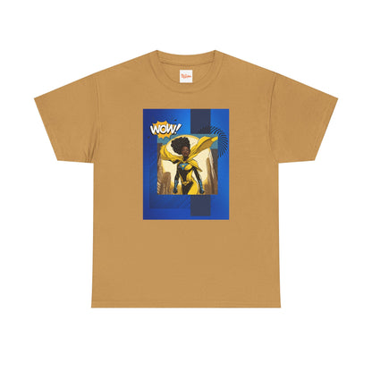 Yellow Wow! Superhero Graphic Tee