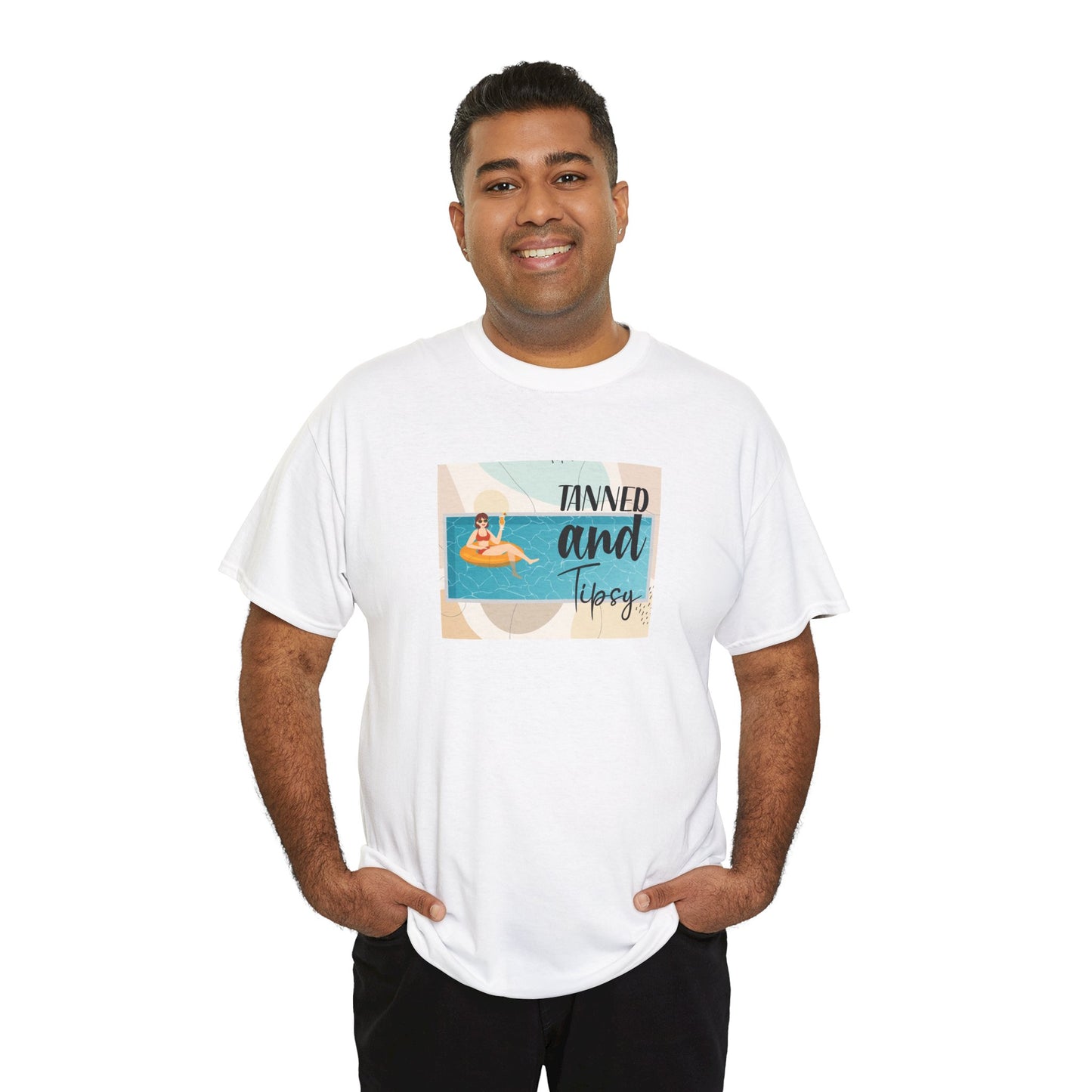 Tanned and Tipsy Pool Float Tee