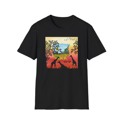 Giraffe Silhouette Unisex T-Shirt
