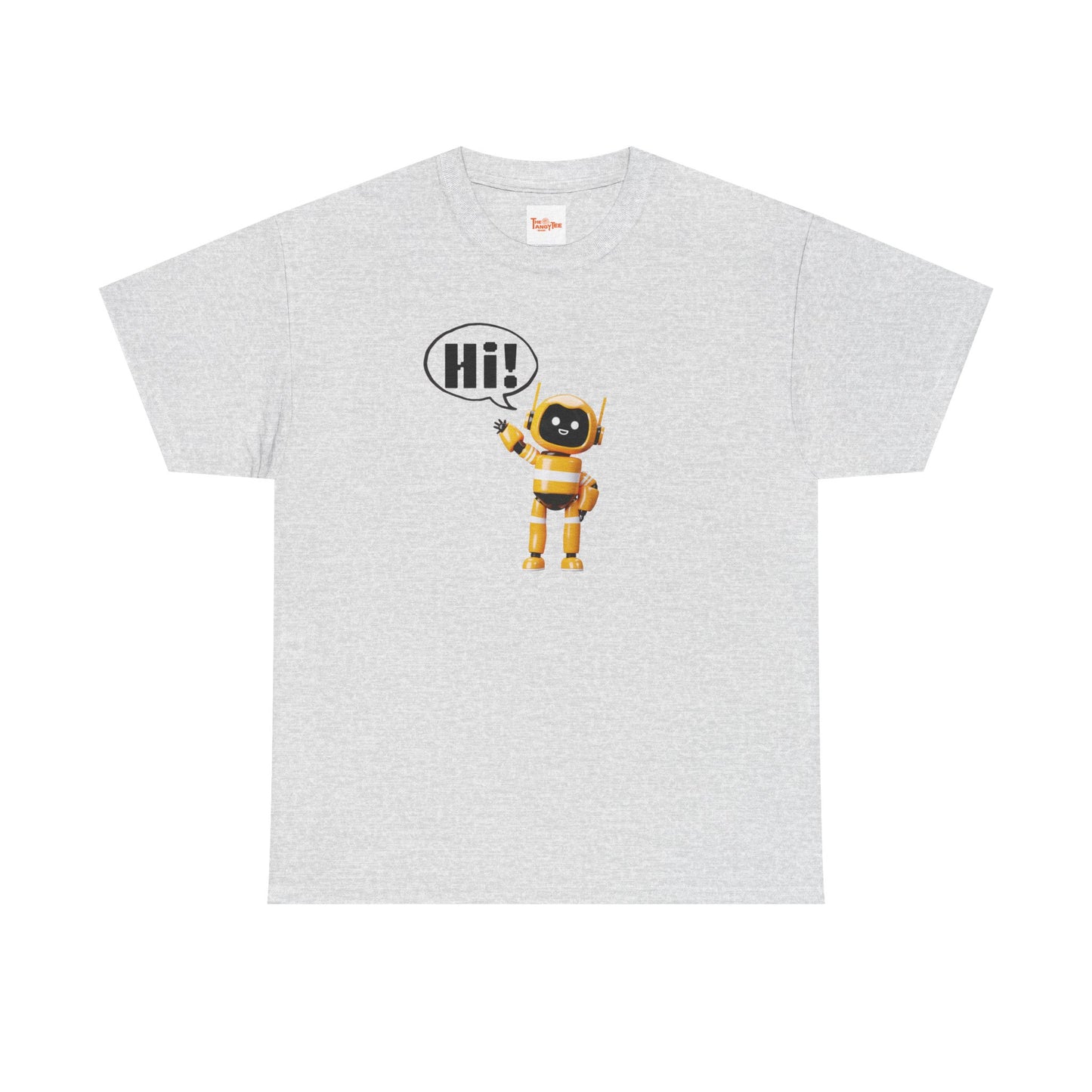 Robot Hi Graphic Tee, Unisex Cotton Tee