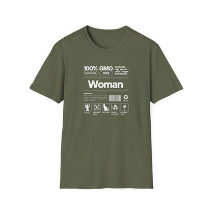 Unisex Softstyle T-Shirt with Product Label Design for Woman