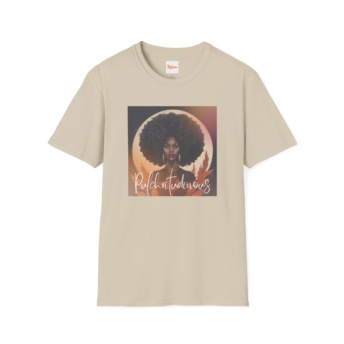 Fall Leaves Afro Woman T-Shirt