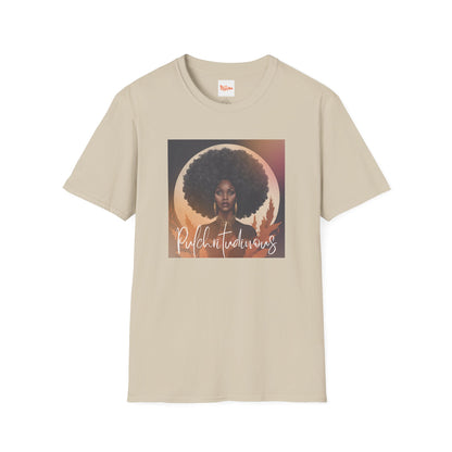 Fall Leaves Afro Woman T-Shirt