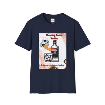 Flaming Anus Vodka Graphic Unisex T-Shirt