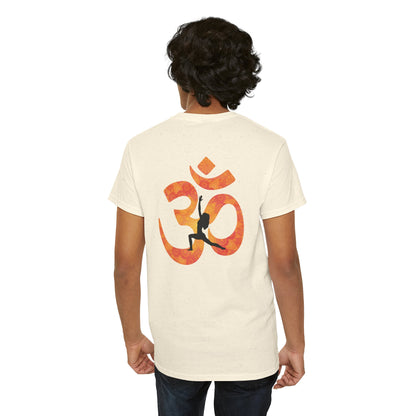 Namaste Peace Yoga T-Shirt — Woman Silhouette & Peace Symbol