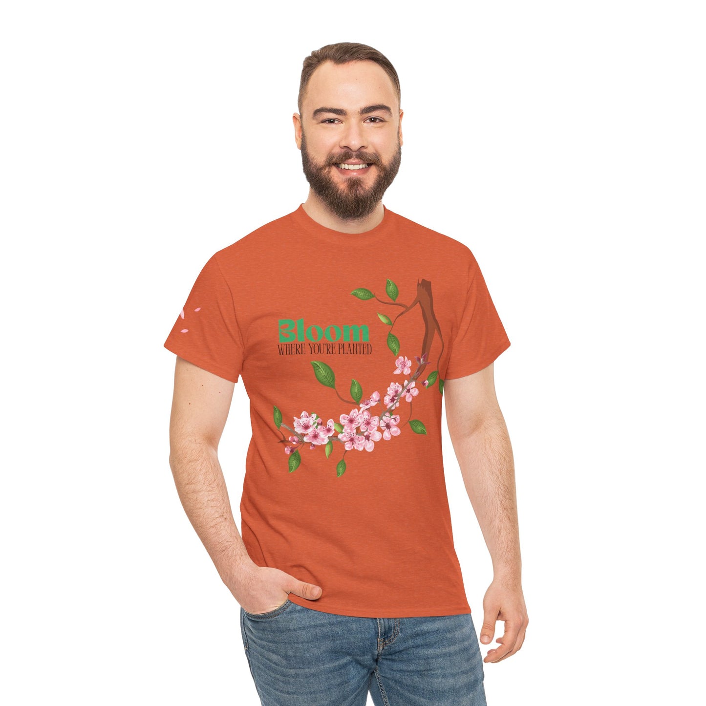 Graphic Tee - Bloom Where You're Planted, Trailing Vines Design