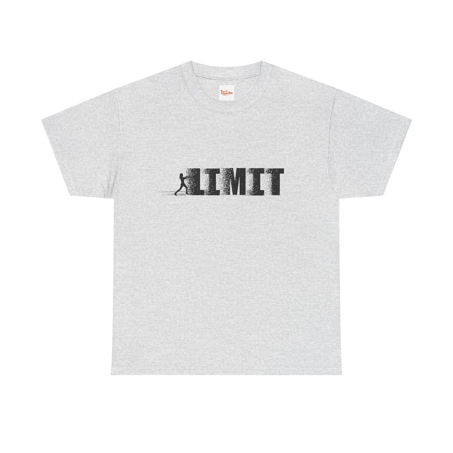 Limit Push Woman Silhouette T-Shirt — Inspirational Fitness Graphic Tee