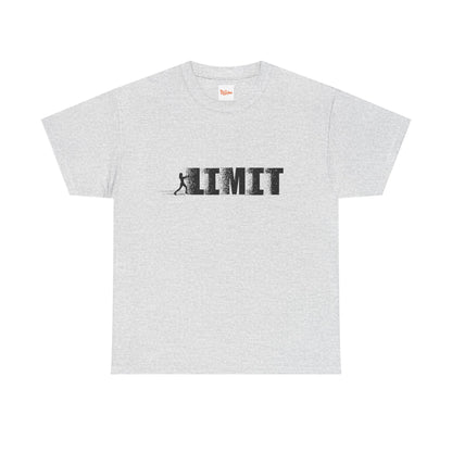 Limit Push Woman Silhouette T-Shirt — Inspirational Fitness Graphic Tee