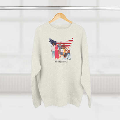 We the People Unisex Crewneck Sweatshirt American Flag Eagle Graphic