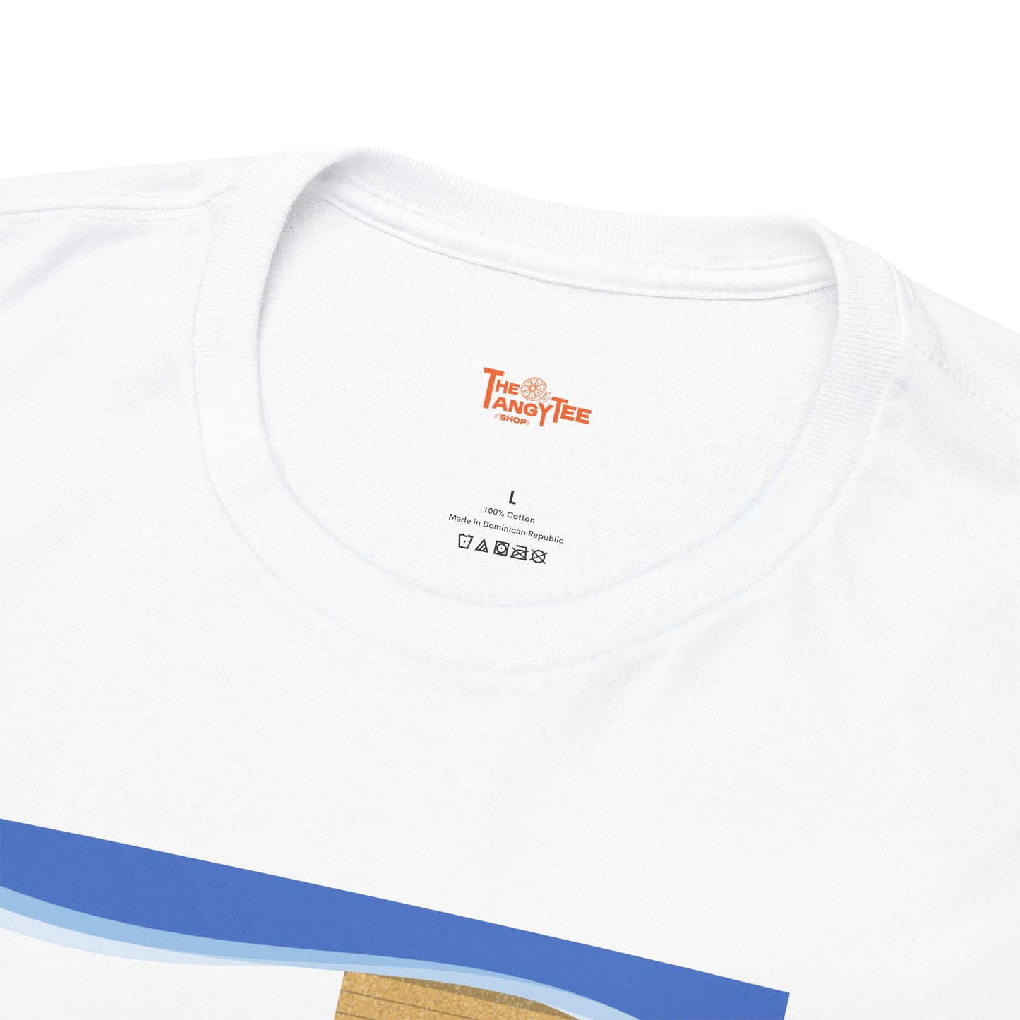 Graphic Tee - Wake up and Smile, Woman and Dog in Bed Design