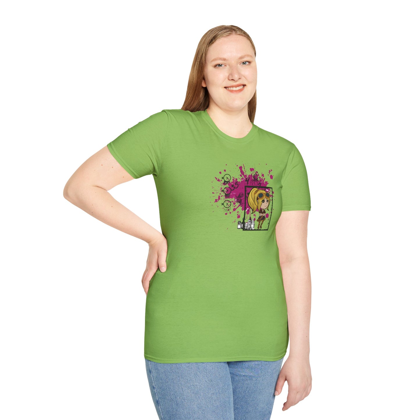 Steampunk Girl Softstyle T-Shirt