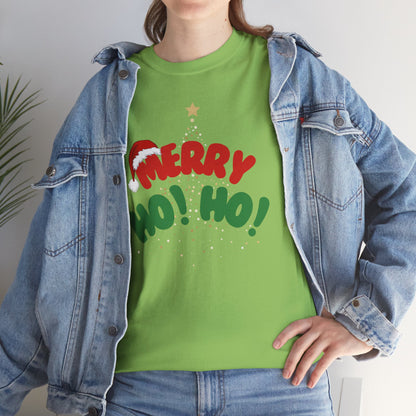 Christmas Tree Unisex Tee - Merry Ho Ho Holiday Theme