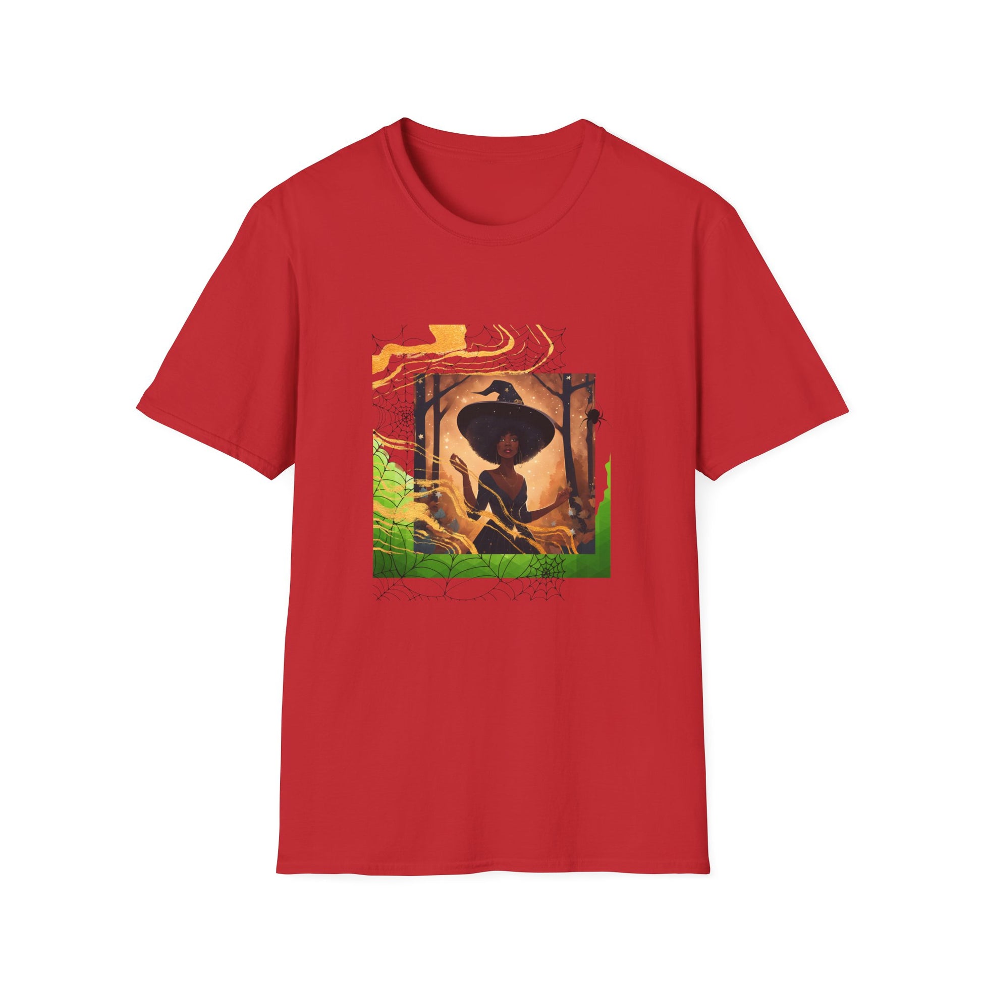 Black Spider Witch Unisex T-Shirt