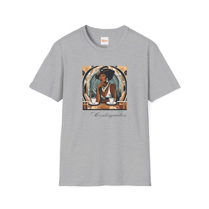 Art Deco Woman Classy Contemplation Graphic T-Shirt