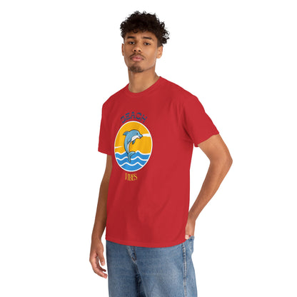 Beach Vibes Dolphin T-Shirt — Sunny Ocean Graphic Tee