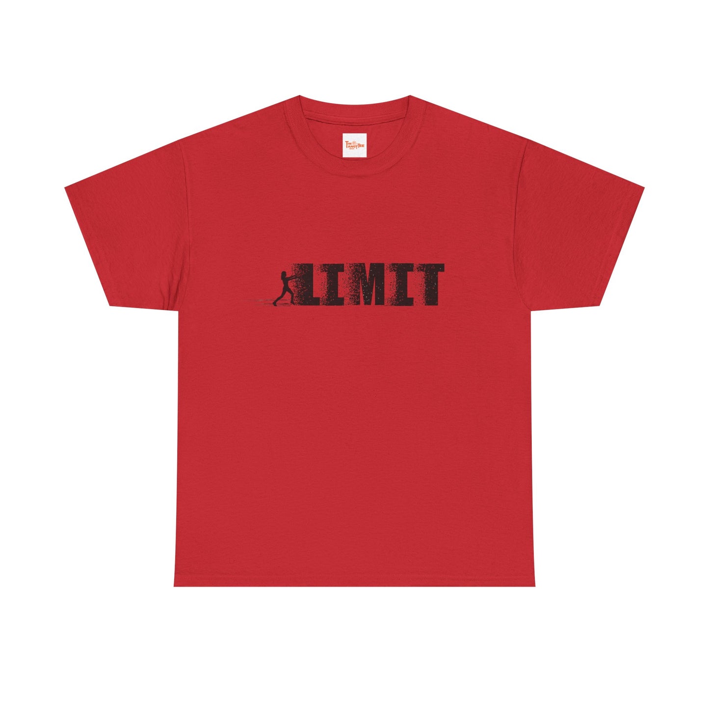 Limit Push Woman Silhouette T-Shirt — Inspirational Fitness Graphic Tee
