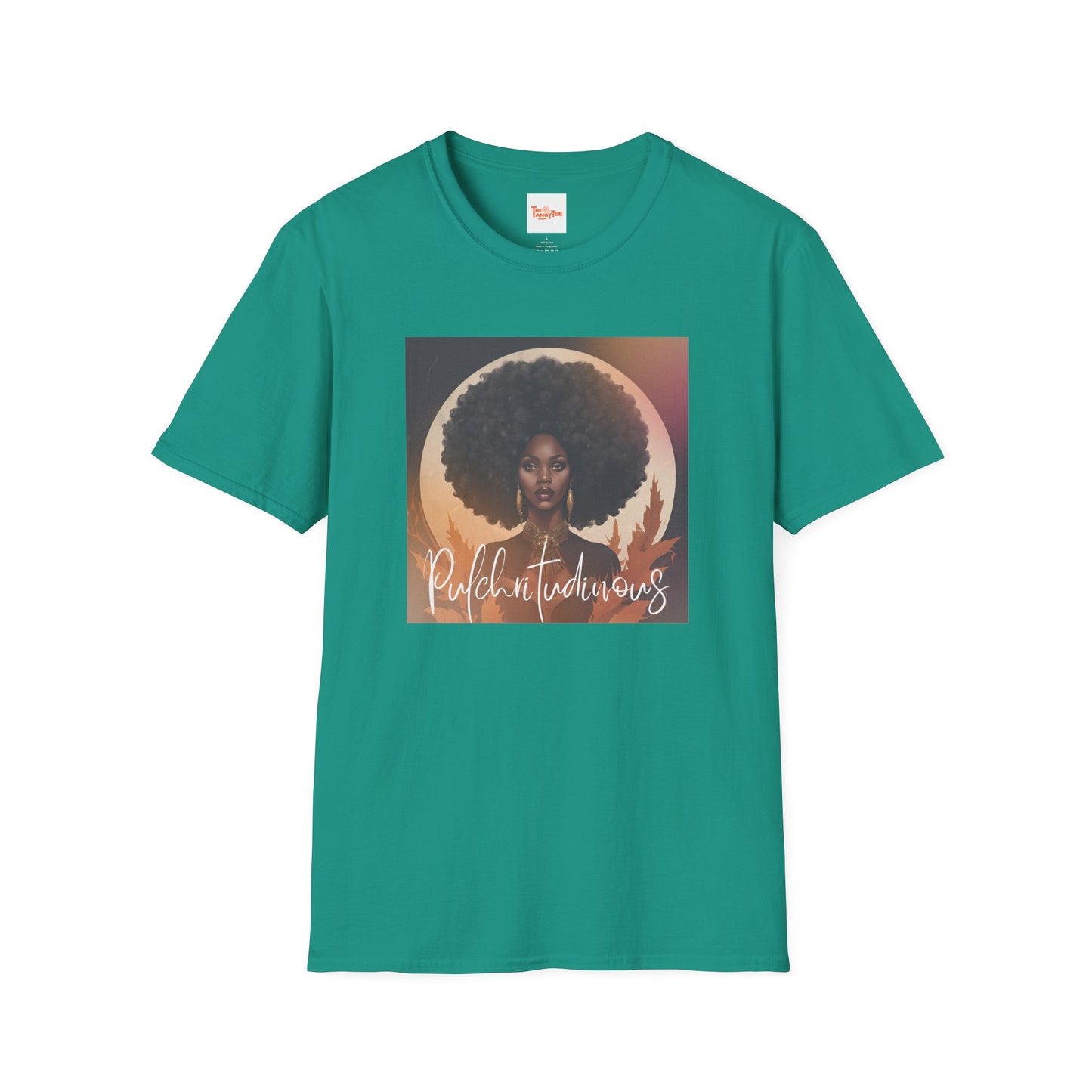 Fall Leaves Afro Woman T-Shirt
