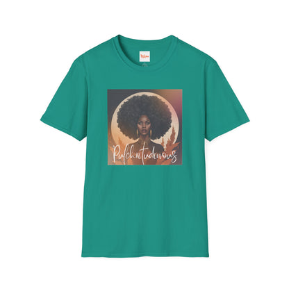 Fall Leaves Afro Woman T-Shirt