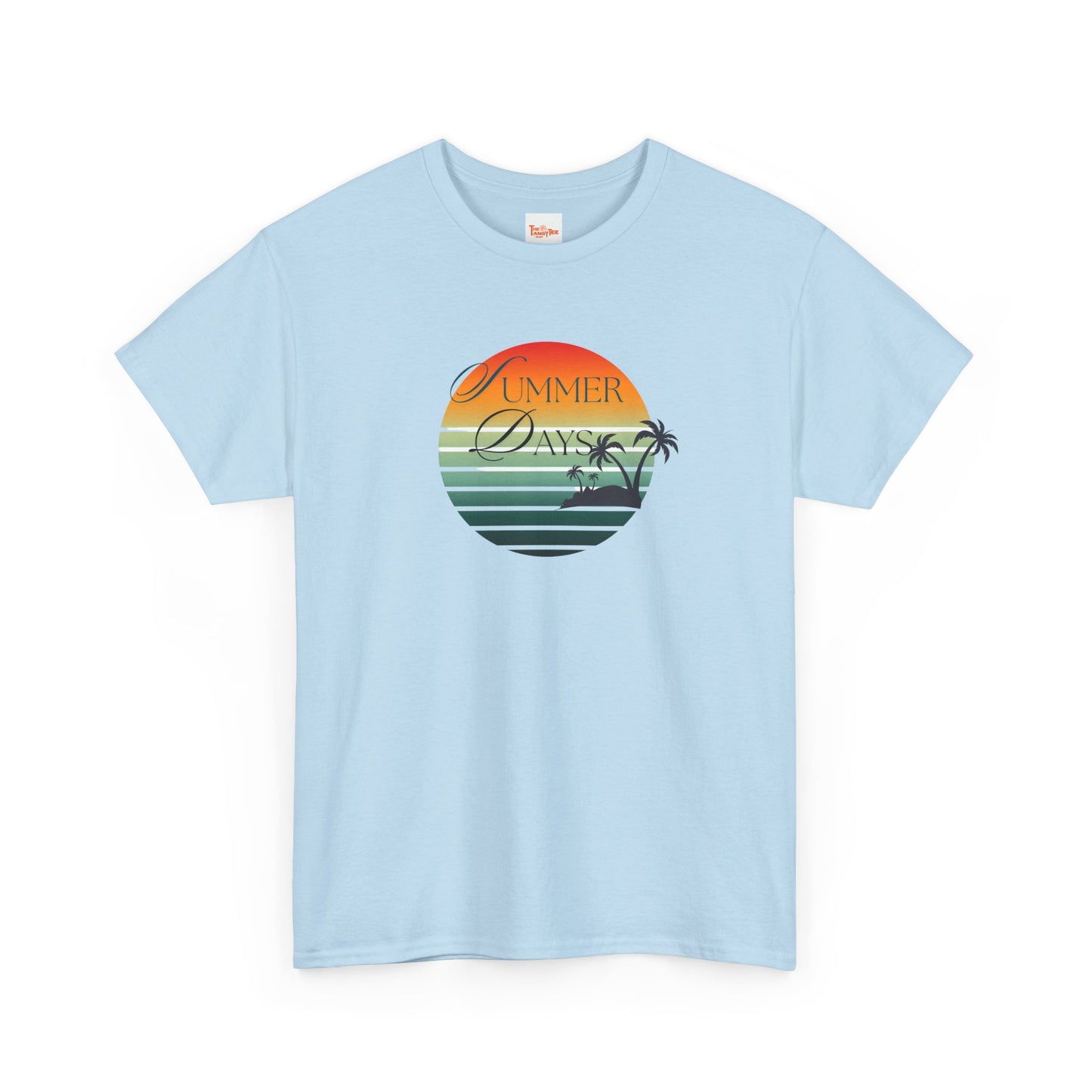 Palm Tree Tee - Summer Days Unisex Heavy Cotton Tee