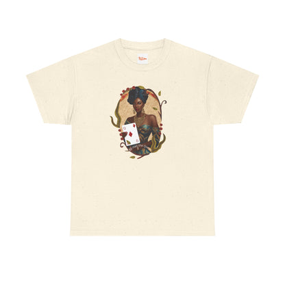 Graphic Tee - All Hail the Queen - Black Woman Playing Card Design
