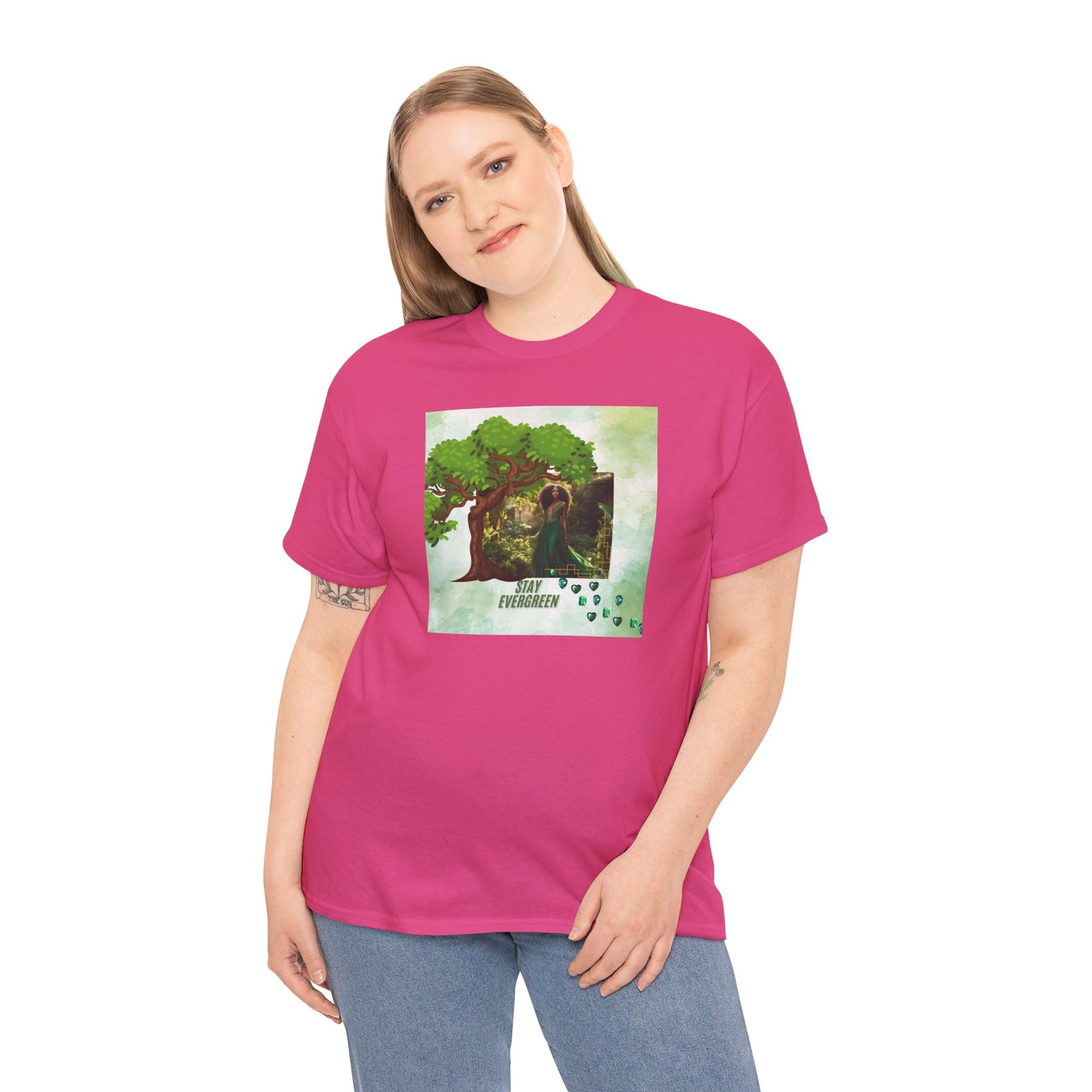 Evergreen Black Woman Tee