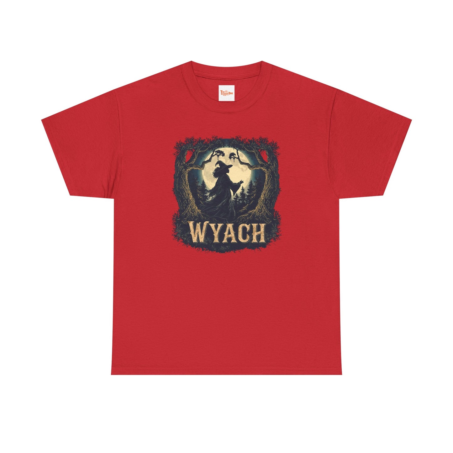Wyach Night Witch Tee — African American Silhouette Forest Graphic T-Shirt
