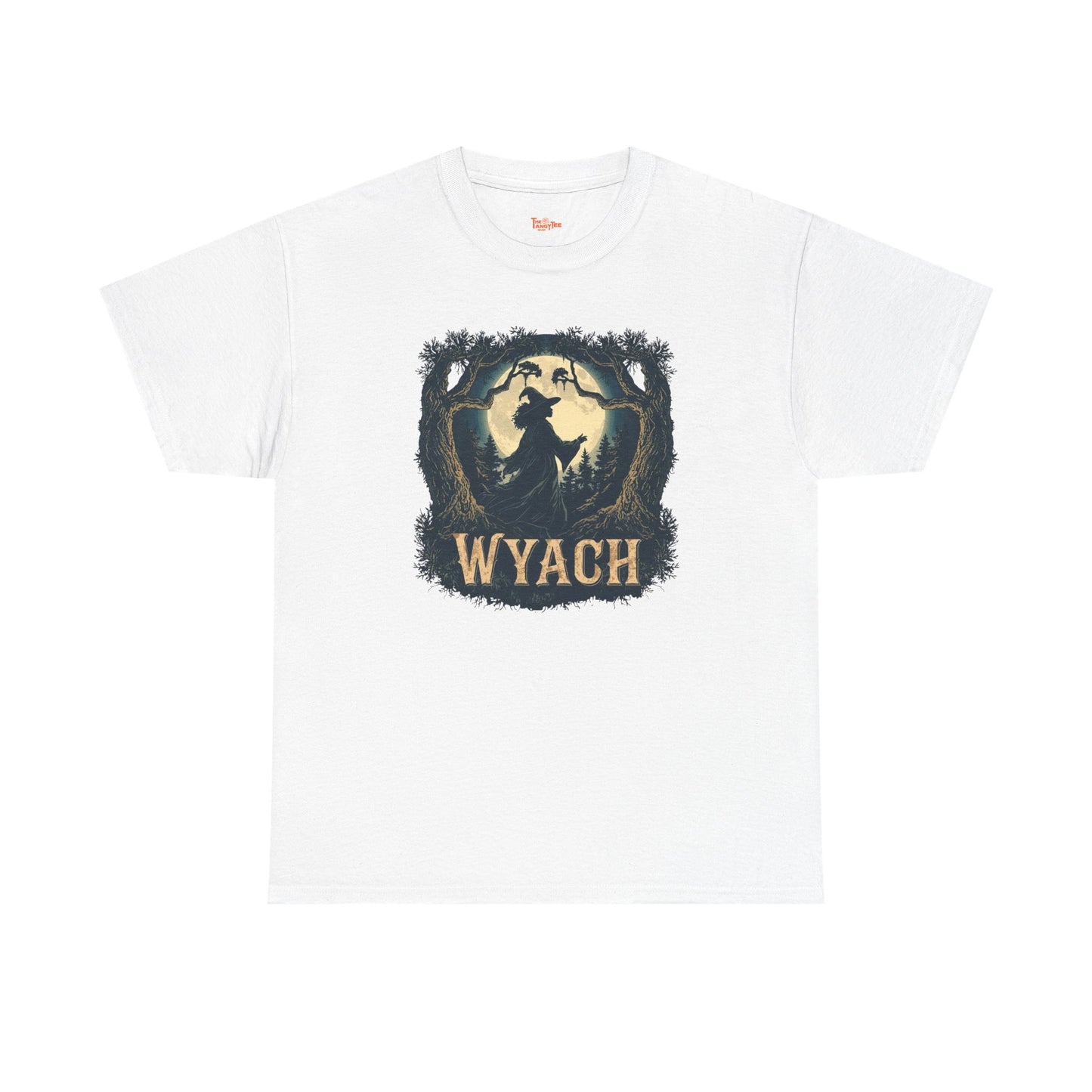 Wyach Night Witch Tee — African American Silhouette Forest Graphic T-Shirt