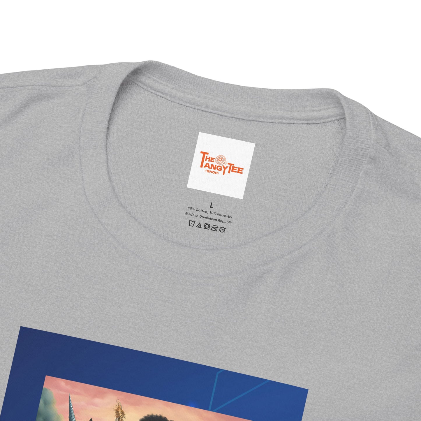 Dreamy Tee - Black Princess Unicorn Design