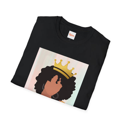 Crown Queen T-Shirt, Afro Art, Black Woman T-Shirt